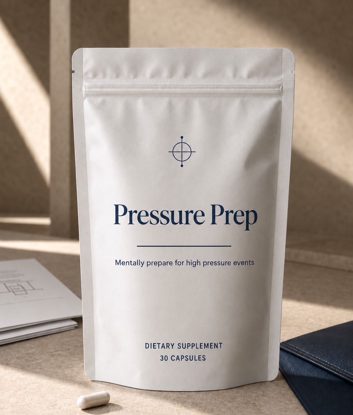 PressurePrep 30-capsule dietary supplement pouch